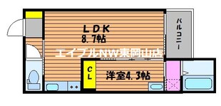 Lien国富の物件間取画像